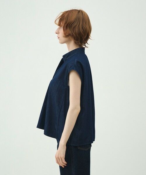 TOMORROWLAND / トゥモローランド シャツ・ブラウス | 【WEB先行予約】コットンセルロースデニム タイブラウス | 詳細3