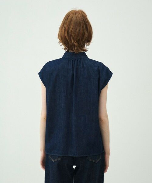TOMORROWLAND / トゥモローランド シャツ・ブラウス | 【WEB先行予約】コットンセルロースデニム タイブラウス | 詳細4