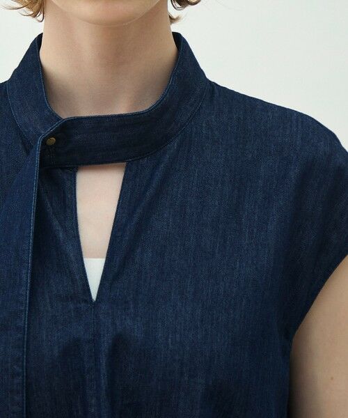 TOMORROWLAND / トゥモローランド シャツ・ブラウス | 【WEB先行予約】コットンセルロースデニム タイブラウス | 詳細5