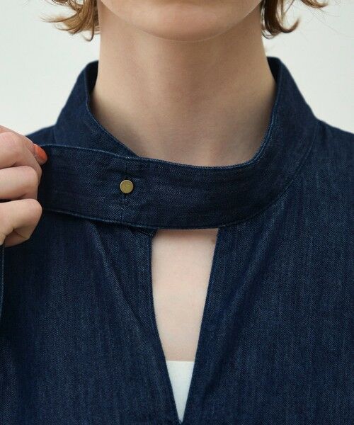 TOMORROWLAND / トゥモローランド シャツ・ブラウス | 【WEB先行予約】コットンセルロースデニム タイブラウス | 詳細7