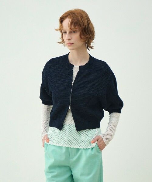 TOMORROWLAND / トゥモローランド カーディガン・ボレロ | ギマコットン ジップアップカーディガン | 詳細2
