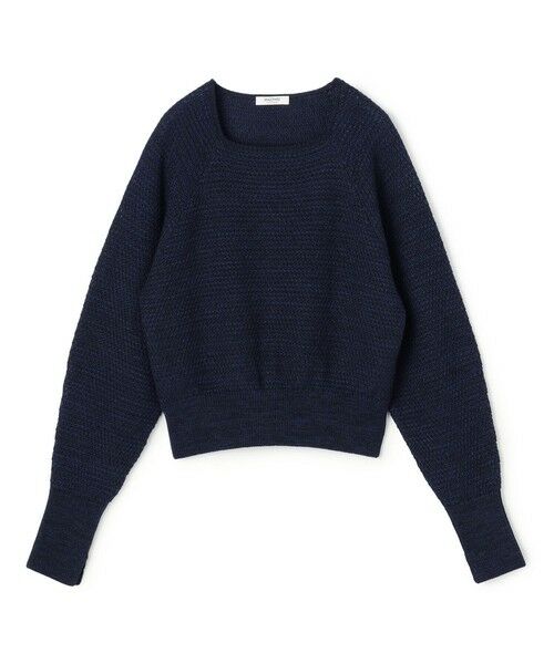 TOMORROWLAND / トゥモローランド ニット・セーター | ギマコットン スクエアネックプルオーバー（69 ネイビー）