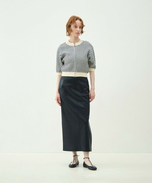 TOMORROWLAND / トゥモローランド カーディガン・ボレロ | ギマコットンチェック ジップアップカーディガン | 詳細1