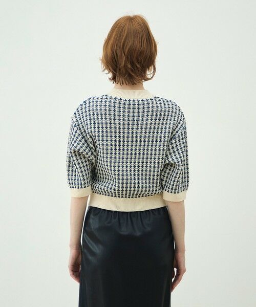 TOMORROWLAND / トゥモローランド カーディガン・ボレロ | ギマコットンチェック ジップアップカーディガン | 詳細4