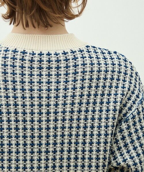 TOMORROWLAND / トゥモローランド カーディガン・ボレロ | ギマコットンチェック ジップアップカーディガン | 詳細6