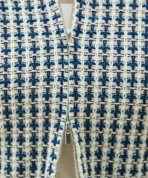 TOMORROWLAND / トゥモローランド カーディガン・ボレロ | ギマコットンチェック ジップアップカーディガン | 詳細9