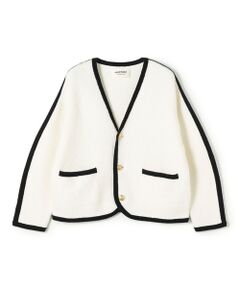 TOMORROWLAND / トゥモローランド カーディガン・ボレロ | モスライクステッチ Vカラーカーディガン