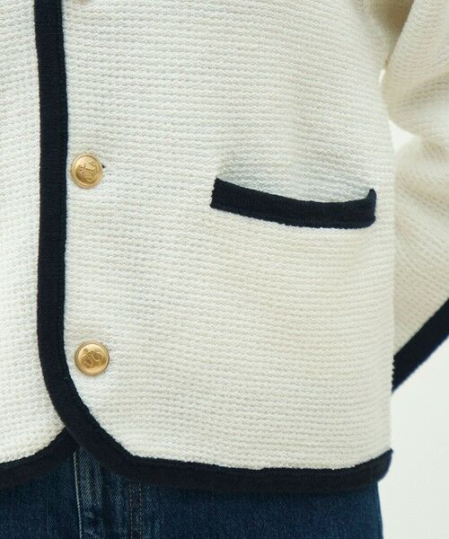 TOMORROWLAND / トゥモローランド カーディガン・ボレロ | モスライクステッチ Vカラーカーディガン | 詳細10
