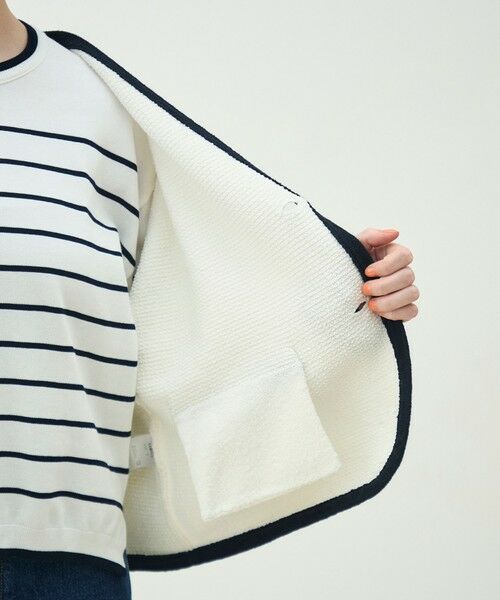 TOMORROWLAND / トゥモローランド カーディガン・ボレロ | モスライクステッチ Vカラーカーディガン | 詳細5
