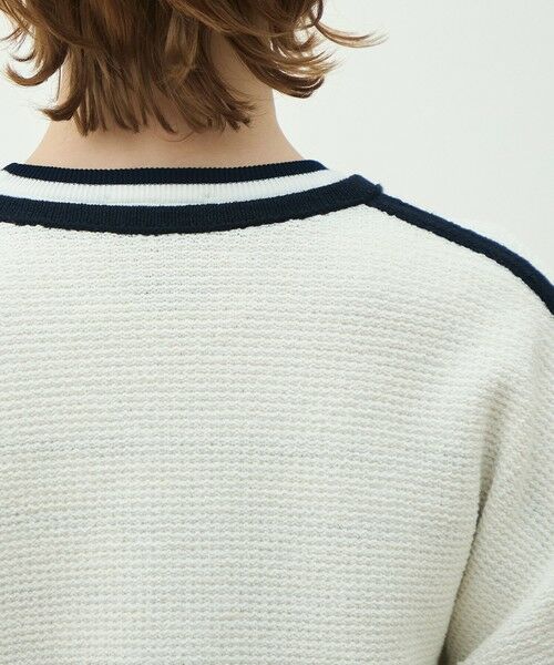 TOMORROWLAND / トゥモローランド カーディガン・ボレロ | モスライクステッチ Vカラーカーディガン | 詳細7