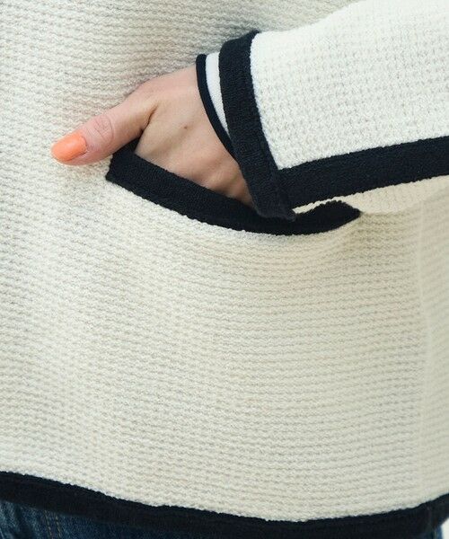 TOMORROWLAND / トゥモローランド カーディガン・ボレロ | モスライクステッチ Vカラーカーディガン | 詳細9