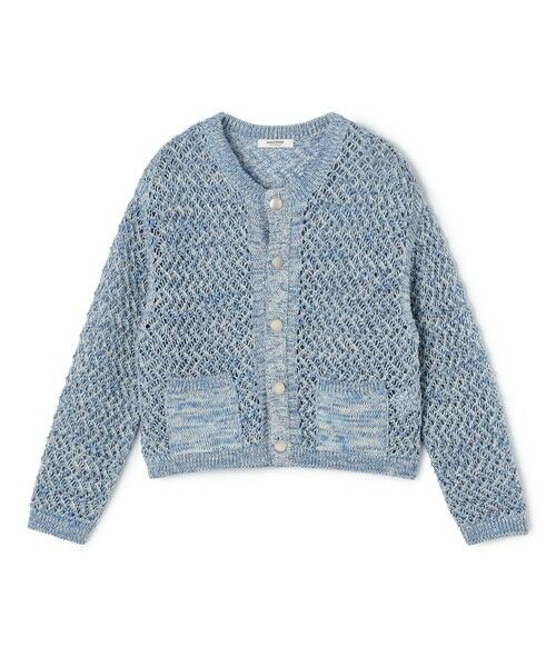 TOMORROWLAND / トゥモローランド カーディガン・ボレロ | ギマメッシュ クルーネックカーディガン（64 ブルー系）