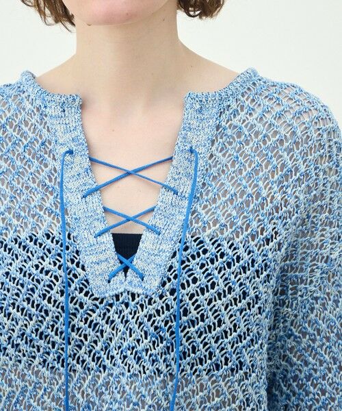 TOMORROWLAND / トゥモローランド ニット・セーター | ギマメッシュ レースアッププルオーバー | 詳細5