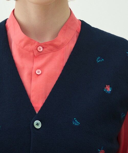 TOMORROWLAND / トゥモローランド ベスト | フラワーエンブロイダリー Vネックベスト | 詳細5