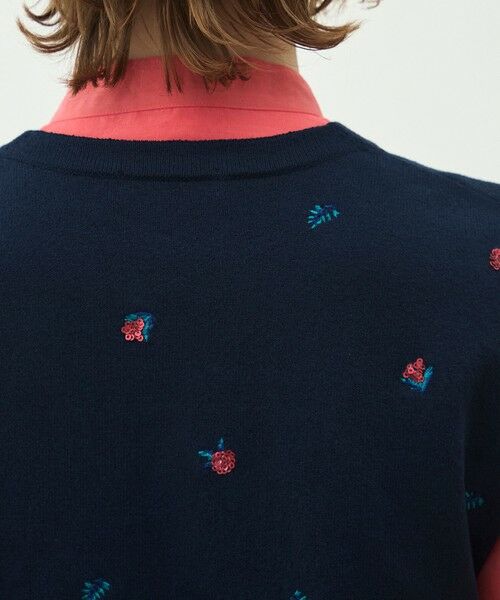 TOMORROWLAND / トゥモローランド ベスト | フラワーエンブロイダリー Vネックベスト | 詳細6