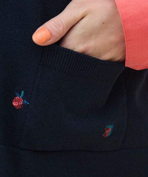 TOMORROWLAND / トゥモローランド ベスト | フラワーエンブロイダリー Vネックベスト | 詳細8