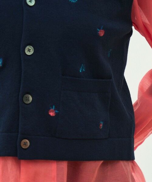 TOMORROWLAND / トゥモローランド ベスト | フラワーエンブロイダリー Vネックベスト | 詳細9