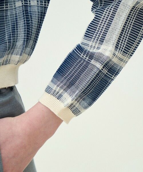 TOMORROWLAND / トゥモローランド カーディガン・ボレロ | 【WEB先行予約】シアーチェック クルーネックカーディガン | 詳細7