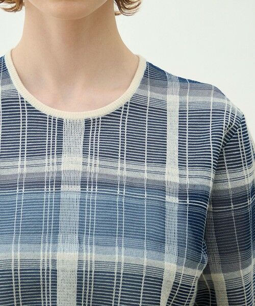 TOMORROWLAND / トゥモローランド ニット・セーター | 【WEB先行予約】シアーチェック ハーフスリーブプルオーバー | 詳細5