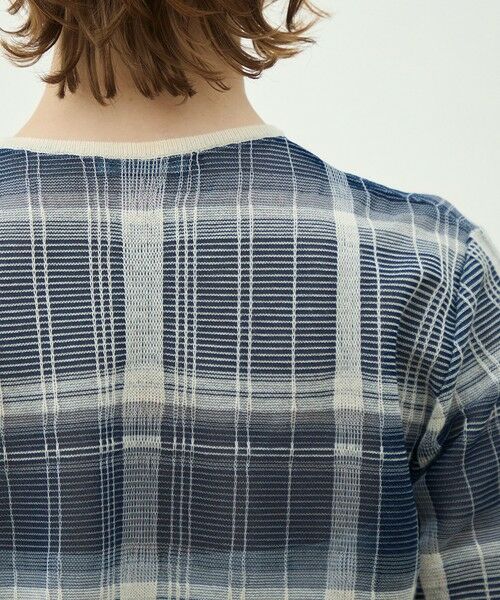 TOMORROWLAND / トゥモローランド ニット・セーター | 【WEB先行予約】シアーチェック ハーフスリーブプルオーバー | 詳細6