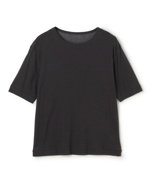 TOMORROWLAND / トゥモローランド カットソー | シアージャージー ハーフスリーブプルオーバー（17 チャコールグレー）