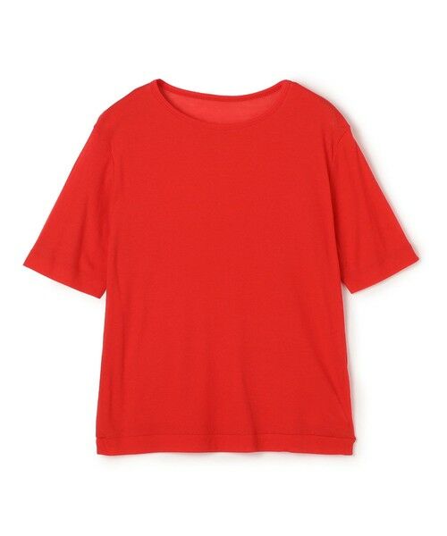 TOMORROWLAND / トゥモローランド カットソー | シアージャージー ハーフスリーブプルオーバー（35 レッド）