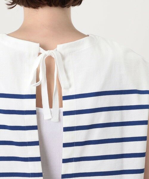 TOMORROWLAND / トゥモローランド Tシャツ | パネルボーダー ノースリーブプルオーバー | 詳細6