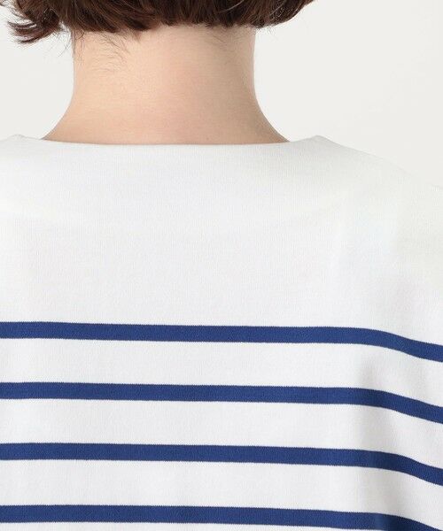 TOMORROWLAND / トゥモローランド Tシャツ | パネルボーダー キーネックプルオーバー | 詳細7