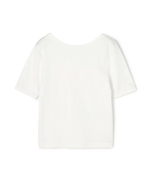 TOMORROWLAND / トゥモローランド Tシャツ | シルキーリブ ボートネックプルオーバー（11 ホワイト）