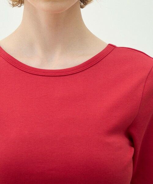 TOMORROWLAND / トゥモローランド Tシャツ | シルキーリブ ボートネックプルオーバー | 詳細5