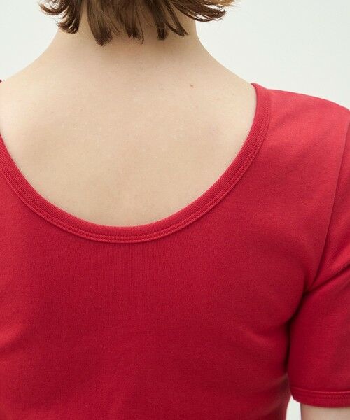 TOMORROWLAND / トゥモローランド Tシャツ | シルキーリブ ボートネックプルオーバー | 詳細6