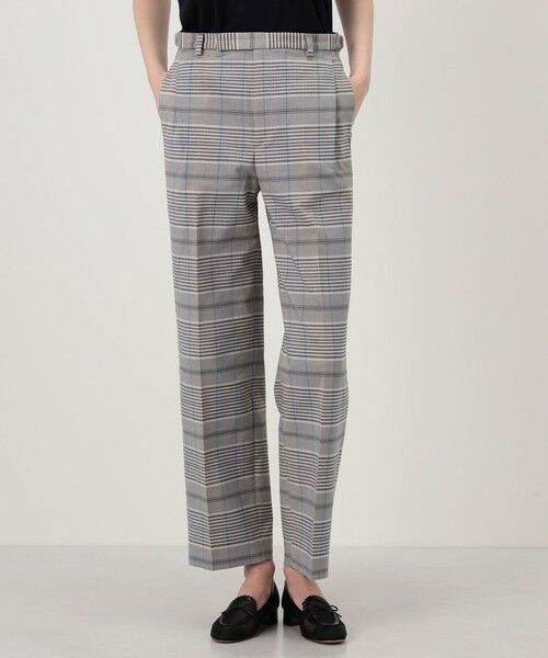 TOMORROWLAND / トゥモローランド スラックス・ドレスパンツ | トゥーサイドチェック ストレートパンツ | 詳細2