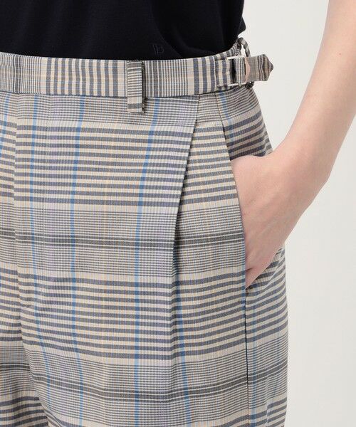 TOMORROWLAND / トゥモローランド スラックス・ドレスパンツ | トゥーサイドチェック ストレートパンツ | 詳細7
