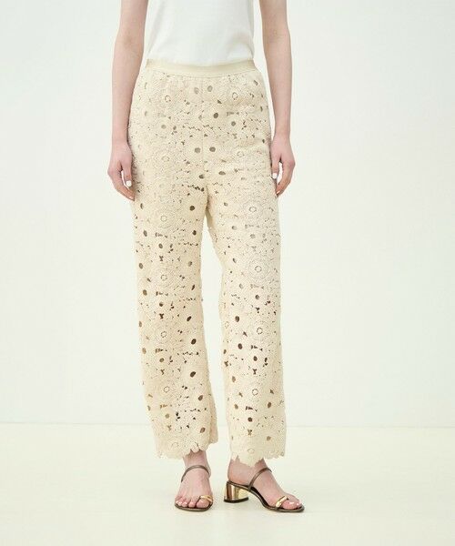 TOMORROWLAND / トゥモローランド その他パンツ | サークルフラワークロシェ セミフレアパンツ | 詳細2