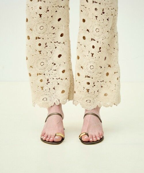 TOMORROWLAND / トゥモローランド その他パンツ | サークルフラワークロシェ セミフレアパンツ | 詳細7