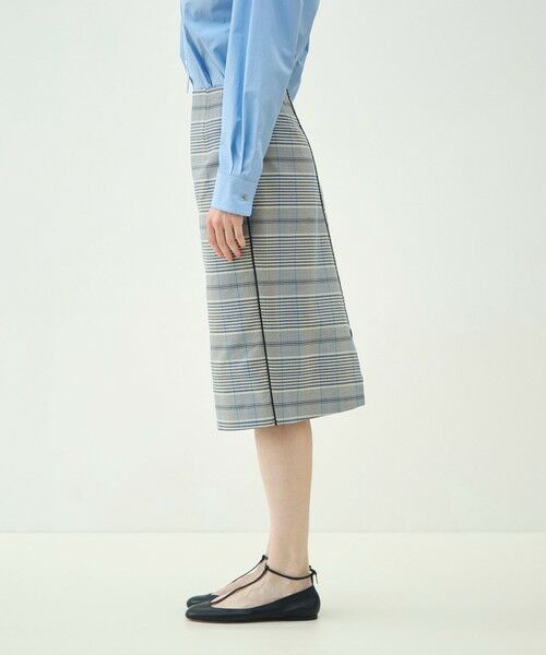 TOMORROWLAND / トゥモローランド ミニ・ひざ丈スカート | トゥーサイドチェック タイトスカート | 詳細3