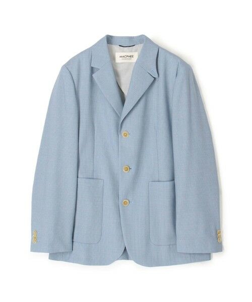 TOMORROWLAND / トゥモローランド テーラードジャケット | ウールカームスキン テーラードジャケット(63 ライトブルー)