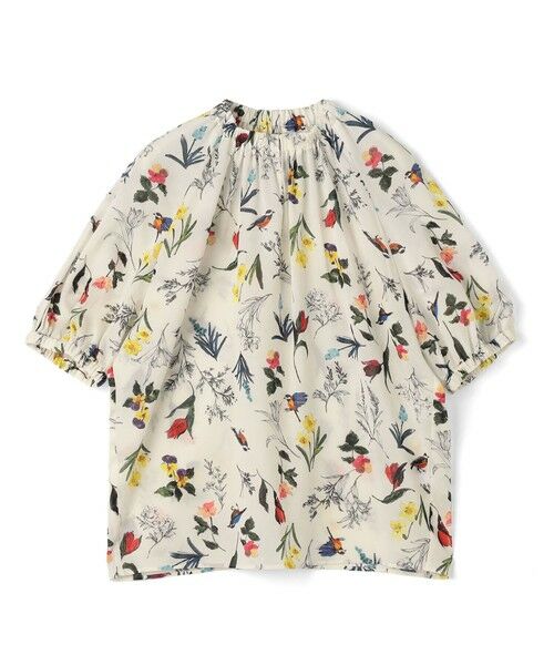 TOMORROWLAND / トゥモローランド シャツ・ブラウス | ウィングフラワープリント ネックギャザーブラウス（12 ホワイト系）