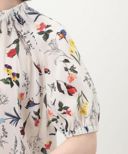 TOMORROWLAND / トゥモローランド シャツ・ブラウス | ウィングフラワープリント ネックギャザーブラウス | 詳細8