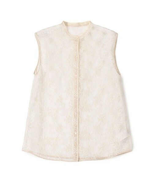 TOMORROWLAND / トゥモローランド シャツ・ブラウス | ローダンセエンブロイダリー ノースリーブブラウス（12 ホワイト）