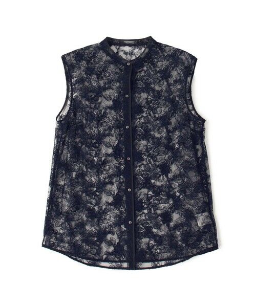 TOMORROWLAND / トゥモローランド シャツ・ブラウス | ローダンセエンブロイダリー ノースリーブブラウス（68 ネイビー）