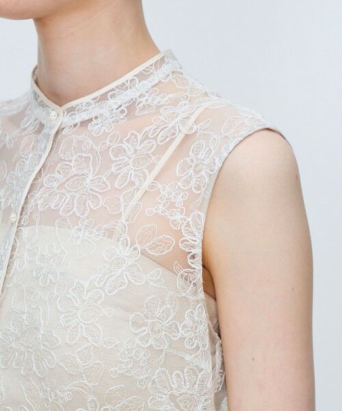 TOMORROWLAND / トゥモローランド シャツ・ブラウス | ローダンセエンブロイダリー ノースリーブブラウス | 詳細7