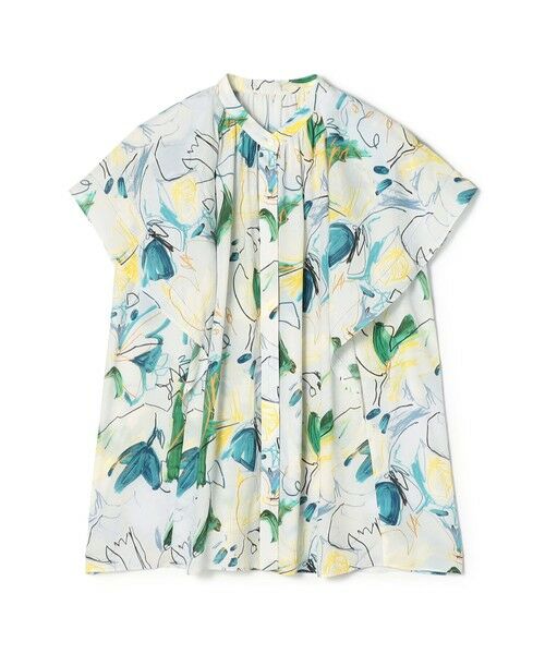 TOMORROWLAND / トゥモローランド シャツ・ブラウス | ウィスパーブルームプリント フレアスリーブブラウス（64 ホワイト系）
