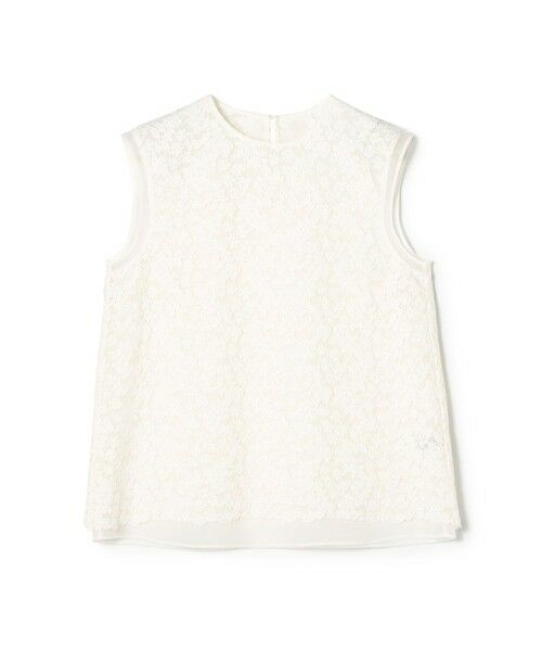 TOMORROWLAND / トゥモローランド シャツ・ブラウス | リーフフラワー レイヤードノースリーブブラウス（11 ホワイト）