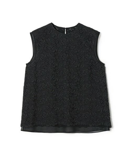 TOMORROWLAND / トゥモローランド シャツ・ブラウス | リーフフラワー レイヤードノースリーブブラウス（69 ネイビー）