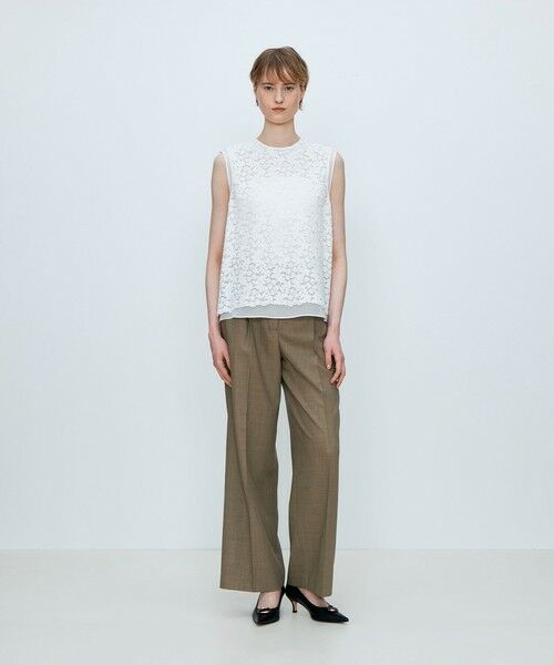 TOMORROWLAND / トゥモローランド シャツ・ブラウス | リーフフラワー レイヤードノースリーブブラウス | 詳細1