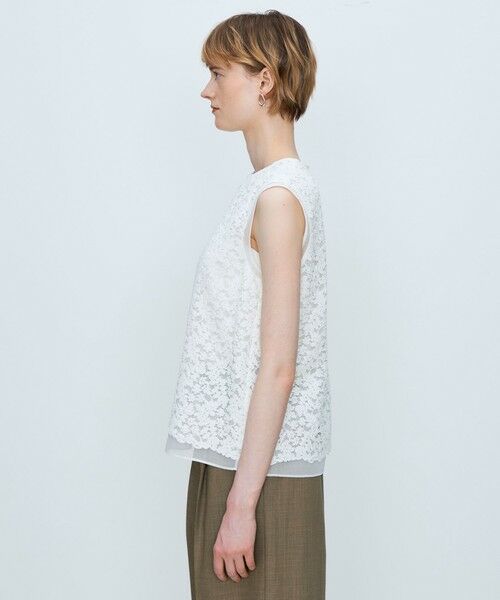 TOMORROWLAND / トゥモローランド シャツ・ブラウス | リーフフラワー レイヤードノースリーブブラウス | 詳細3