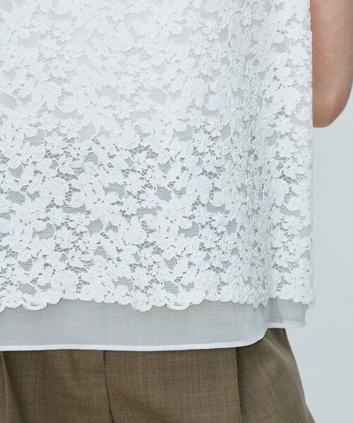 TOMORROWLAND / トゥモローランド シャツ・ブラウス | リーフフラワー レイヤードノースリーブブラウス | 詳細8