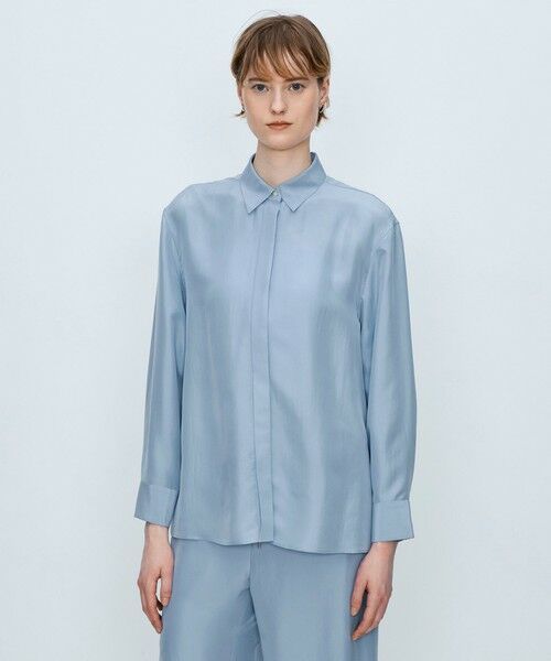 TOMORROWLAND / トゥモローランド シャツ・ブラウス | シルクサンドウォッシュ レギュラーカラーブラウス | 詳細2