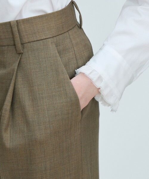 TOMORROWLAND / トゥモローランド スラックス・ドレスパンツ | ZELANDER Z-TWIST タックワイドパンツ | 詳細7